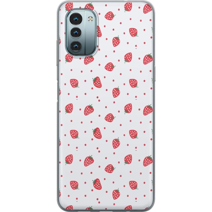 Mobile case for Nokia G11 with Strawberries design in the group SMARTPHONE & TABLETS / Phone cases / Nokia/Microsoft at TP E-commerce Nordic AB (A55924)