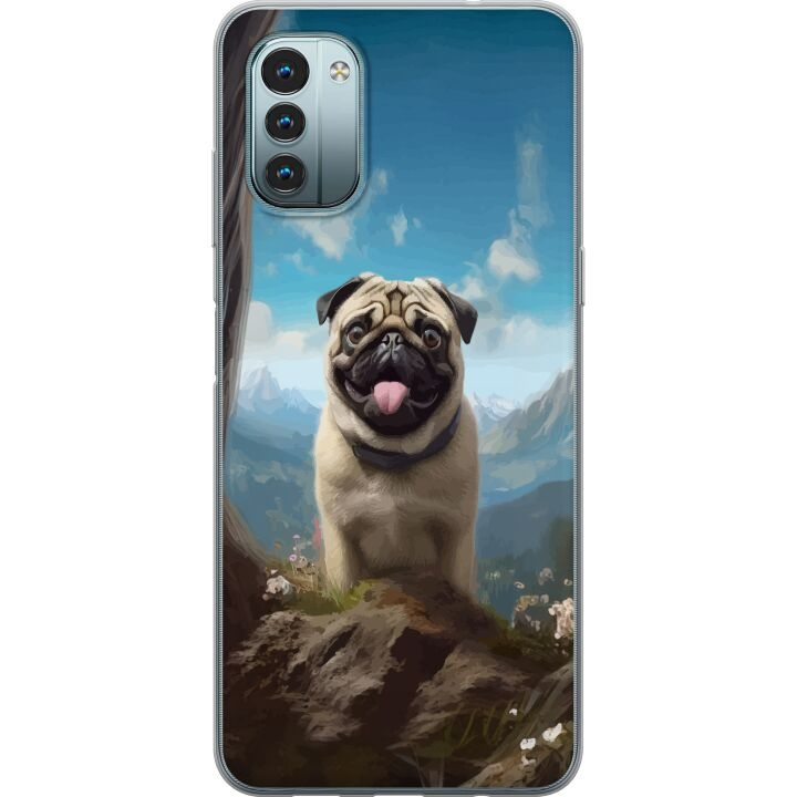 Mobile case for Nokia G11 with Happy Dog design in the group SMARTPHONE & TABLETS / Phone cases / Nokia/Microsoft at TP E-commerce Nordic AB (A55925)