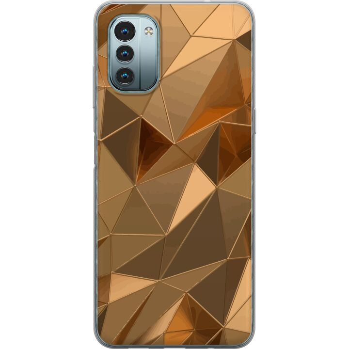 Mobile case for Nokia G11 with 3D Gold design in the group SMARTPHONE & TABLETS / Phone cases / Nokia/Microsoft at TP E-commerce Nordic AB (A55931)