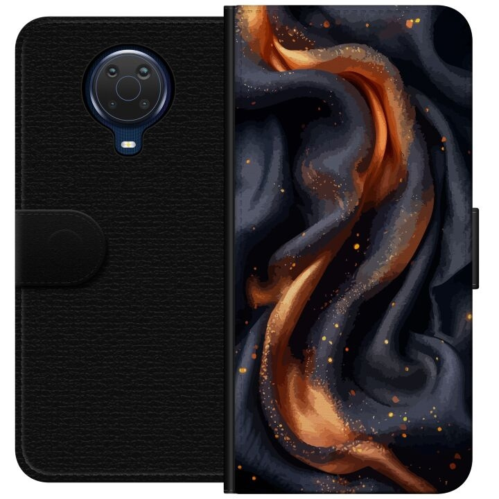 Wallet case for Nokia G20 with Fiery silk design in the group SMARTPHONE & TABLETS / Phone cases / Nokia/Microsoft at TP E-commerce Nordic AB (A55935)