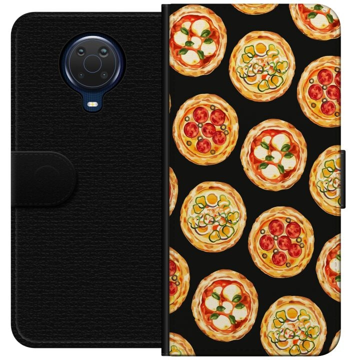 Wallet case for Nokia G20 with Pizza design in the group SMARTPHONE & TABLETS / Phone cases / Nokia/Microsoft at TP E-commerce Nordic AB (A55947)