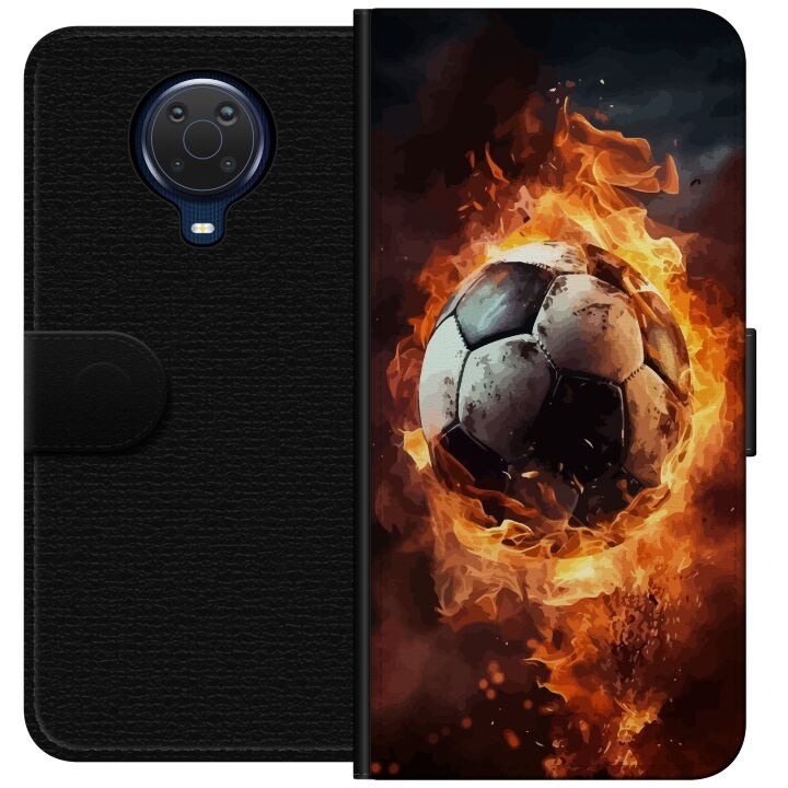 Wallet case for Nokia G20 with Football design in the group SMARTPHONE & TABLETS / Phone cases / Nokia/Microsoft at TP E-commerce Nordic AB (A55955)