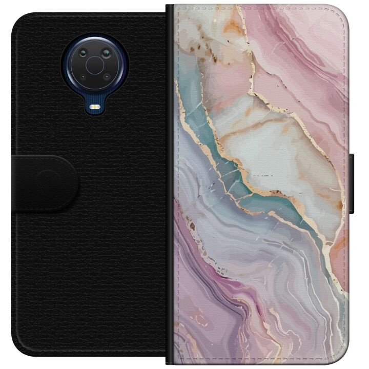 Wallet case for Nokia G20 with Marble design in the group SMARTPHONE & TABLETS / Phone cases / Nokia/Microsoft at TP E-commerce Nordic AB (A55956)