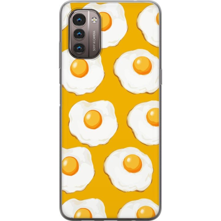 Mobile case for Nokia G21 with Fried egg design in the group SMARTPHONE & TABLETS / Phone cases / Nokia/Microsoft at TP E-commerce Nordic AB (A55990)