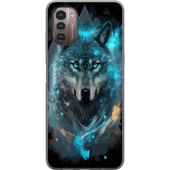 Mobile case for Nokia G21 with Wolf design in the group SMARTPHONE & TABLETS / Phone cases / Nokia/Microsoft at TP E-commerce Nordic AB (A55993)