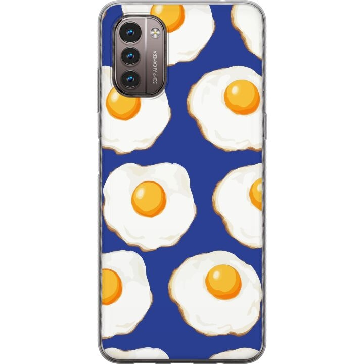 Mobile case for Nokia G21 with Fried eggs design in the group SMARTPHONE & TABLETS / Phone cases / Nokia/Microsoft at TP E-commerce Nordic AB (A55994)