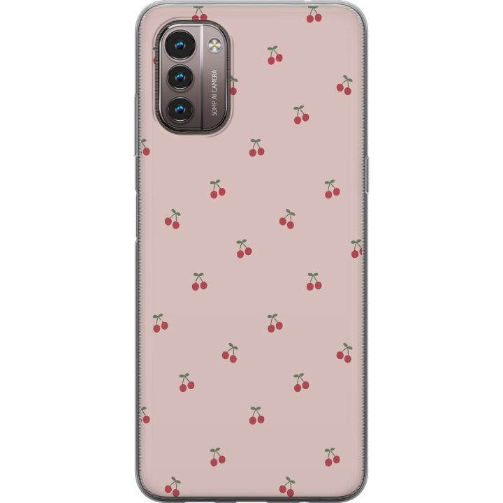 Mobile case for Nokia G21 with Cherry design in the group SMARTPHONE & TABLETS / Phone cases / Nokia/Microsoft at TP E-commerce Nordic AB (A55995)