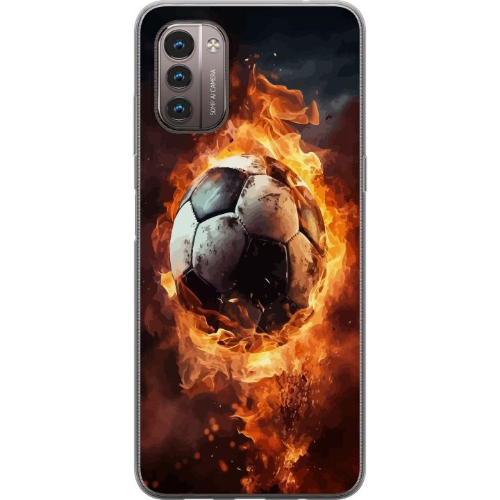 Mobile case for Nokia G21 with Football design in the group SMARTPHONE & TABLETS / Phone cases / Nokia/Microsoft at TP E-commerce Nordic AB (A56009)