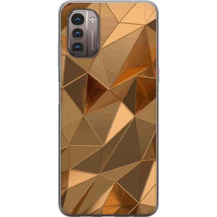 Mobile case for Nokia G21 with 3D Gold design in the group SMARTPHONE & TABLETS / Phone cases / Nokia/Microsoft at TP E-commerce Nordic AB (A56012)