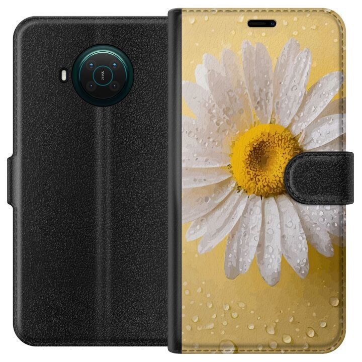 Wallet case for Nokia X20 with Porslinsblomma design in the group SMARTPHONE & TABLETS / Phone cases / Nokia/Microsoft at TP E-commerce Nordic AB (A56096)