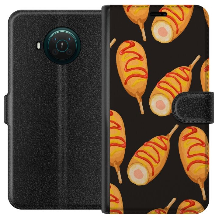 Wallet case for Nokia X20 with Chicken drumstick design in the group SMARTPHONE & TABLETS / Phone cases / Nokia/Microsoft at TP E-commerce Nordic AB (A56105)