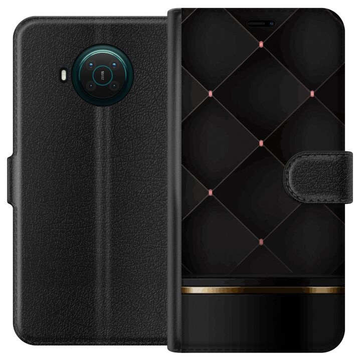 Wallet case for Nokia X20 with Luxury line design in the group SMARTPHONE & TABLETS / Phone cases / Nokia/Microsoft at TP E-commerce Nordic AB (A56111)