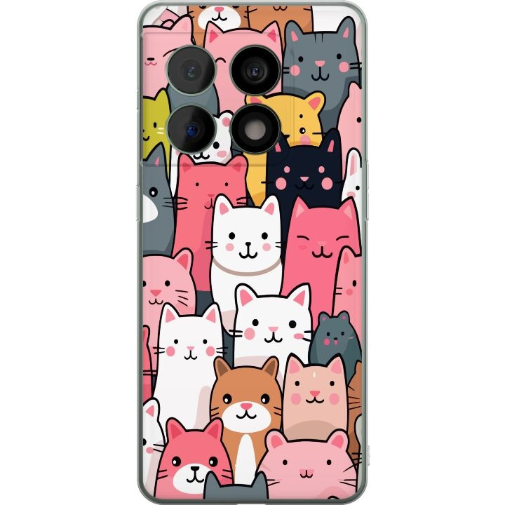 Mobile case for OnePlus 10 Pro with Cat pattern design in the group SMARTPHONE & TABLETS / Phone cases / OnePlus at TP E-commerce Nordic AB (A56347)