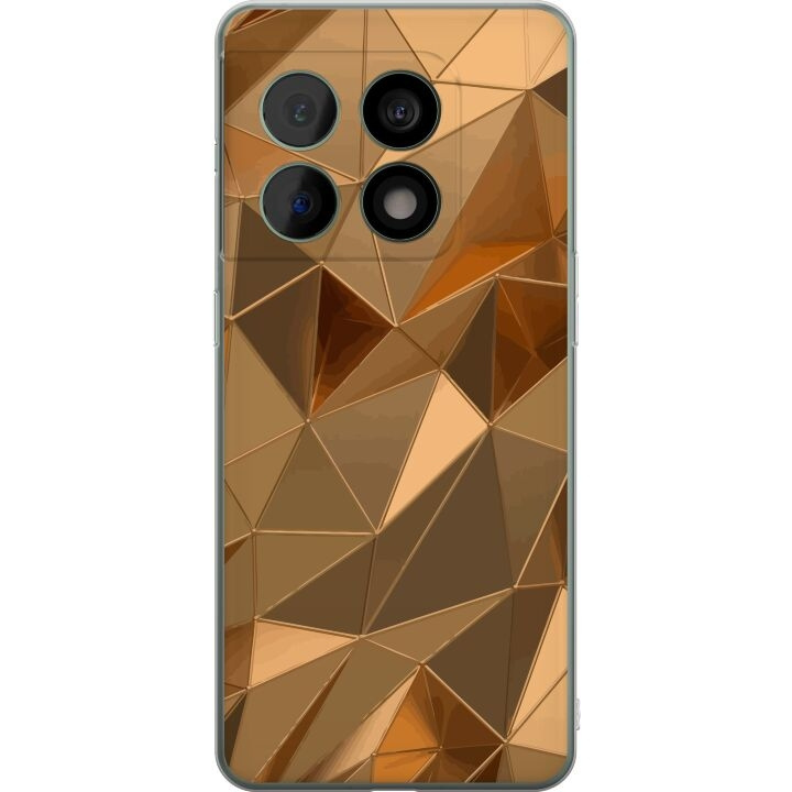 Mobile case for OnePlus 10 Pro with 3D Gold design in the group SMARTPHONE & TABLETS / Phone cases / OnePlus at TP E-commerce Nordic AB (A56363)