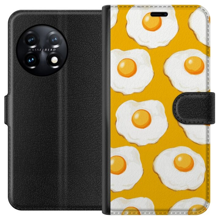 Wallet case for OnePlus 11 with Fried egg design in the group SMARTPHONE & TABLETS / Phone cases / OnePlus at TP E-commerce Nordic AB (A56395)