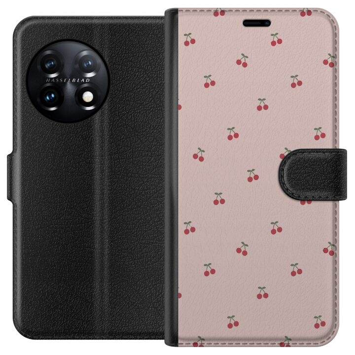 Wallet case for OnePlus 11 with Cherry design in the group SMARTPHONE & TABLETS / Phone cases / OnePlus at TP E-commerce Nordic AB (A56400)