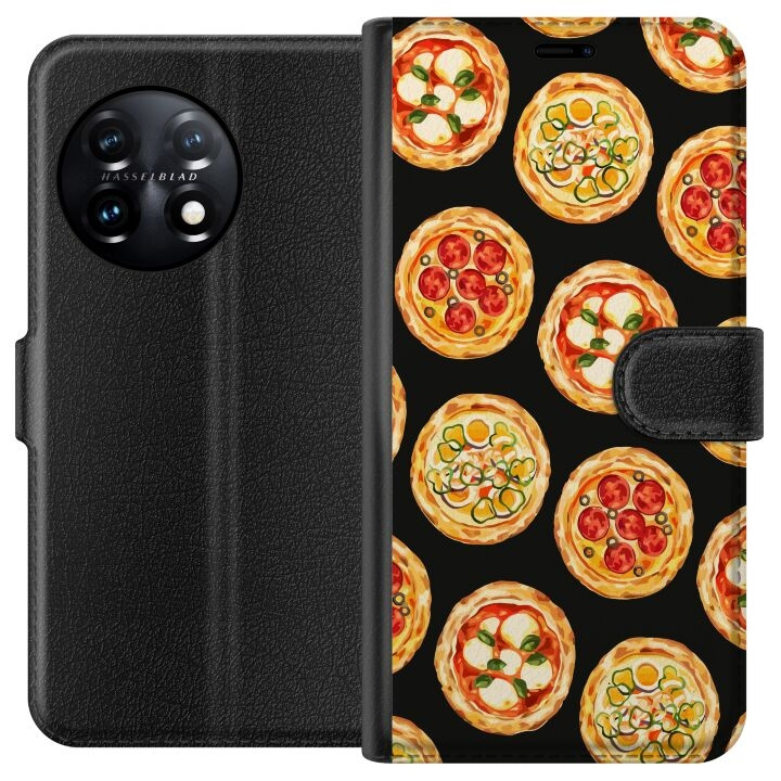 Wallet case for OnePlus 11 with Pizza design in the group SMARTPHONE & TABLETS / Phone cases / OnePlus at TP E-commerce Nordic AB (A56406)