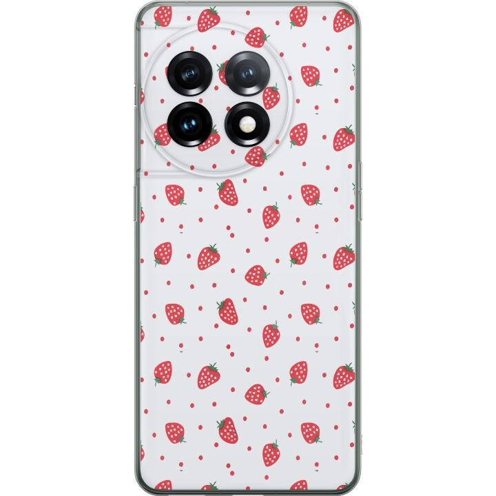 Mobile case for OnePlus 11 with Strawberries design in the group SMARTPHONE & TABLETS / Phone cases / OnePlus at TP E-commerce Nordic AB (A56437)