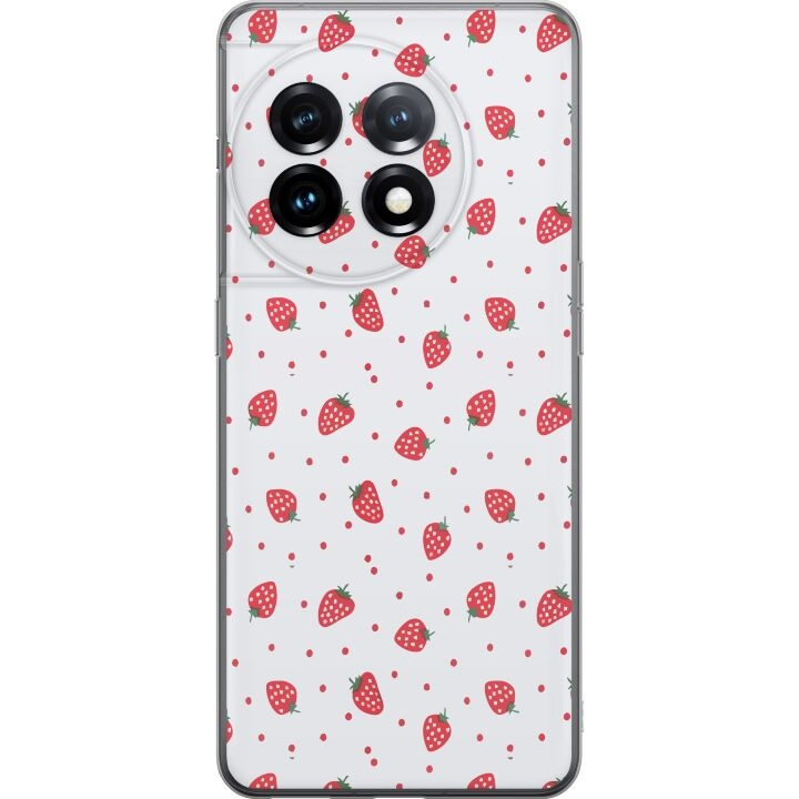 Mobile case for OnePlus 11R with Strawberries design in the group SMARTPHONE & TABLETS / Phone cases / OnePlus at TP E-commerce Nordic AB (A56491)