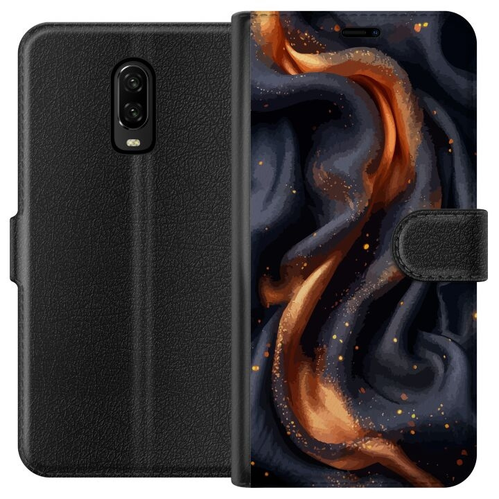 Wallet case for OnePlus 6T with Fiery silk design in the group SMARTPHONE & TABLETS / Phone cases / OnePlus at TP E-commerce Nordic AB (A56529)