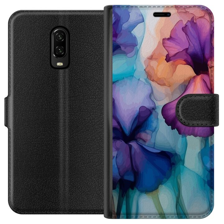 Wallet case for OnePlus 6T with Magical flowers design in the group SMARTPHONE & TABLETS / Phone cases / OnePlus at TP E-commerce Nordic AB (A56531)