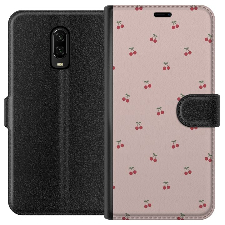 Wallet case for OnePlus 6T with Cherry design in the group SMARTPHONE & TABLETS / Phone cases / OnePlus at TP E-commerce Nordic AB (A56535)