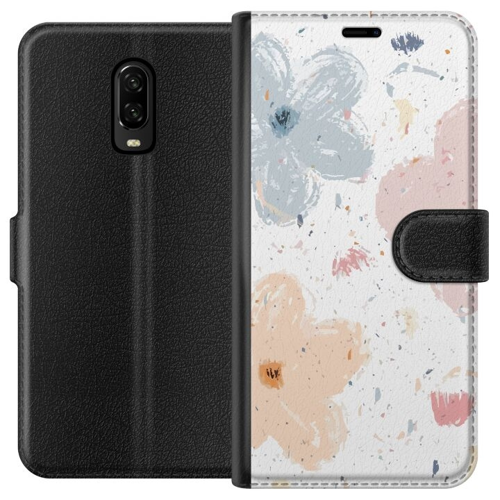 Wallet case for OnePlus 6T with Flowers design in the group SMARTPHONE & TABLETS / Phone cases / OnePlus at TP E-commerce Nordic AB (A56540)