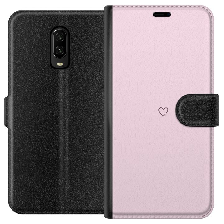 Wallet case for OnePlus 6T with Heart design in the group SMARTPHONE & TABLETS / Phone cases / OnePlus at TP E-commerce Nordic AB (A56547)