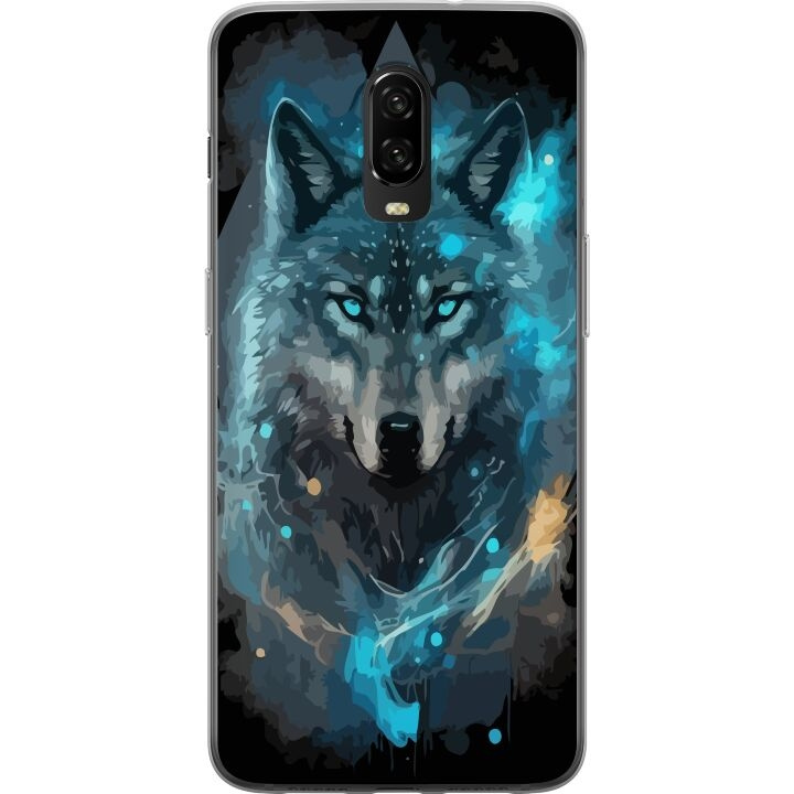 Mobile case for OnePlus 6T with Wolf design in the group SMARTPHONE & TABLETS / Phone cases / OnePlus at TP E-commerce Nordic AB (A56560)