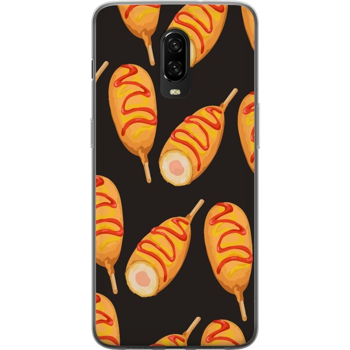 Mobile case for OnePlus 6T with Chicken drumstick design in the group SMARTPHONE & TABLETS / Phone cases / OnePlus at TP E-commerce Nordic AB (A56564)