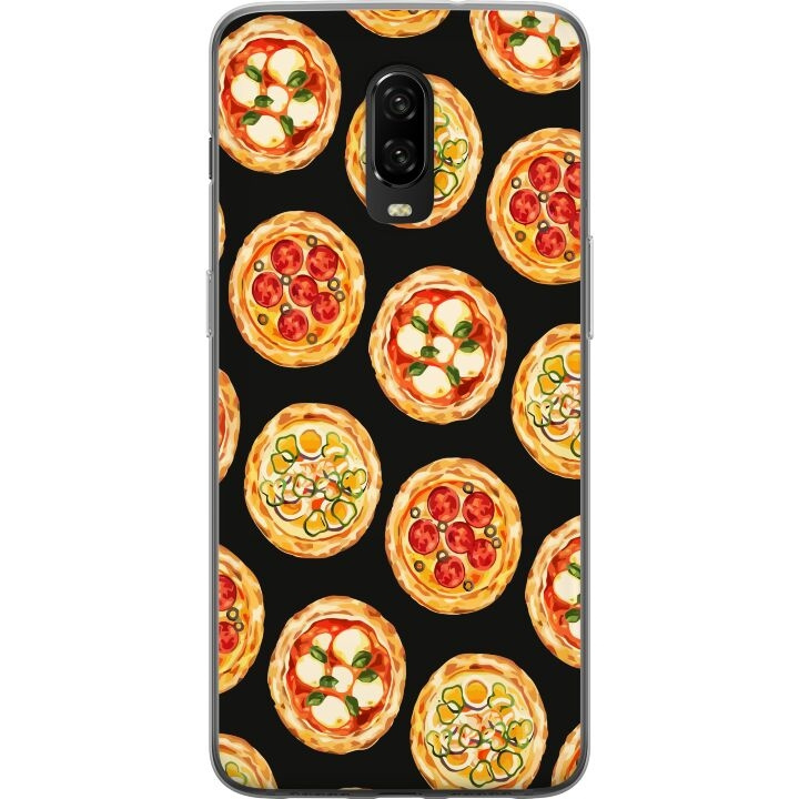 Mobile case for OnePlus 6T with Pizza design in the group SMARTPHONE & TABLETS / Phone cases / OnePlus at TP E-commerce Nordic AB (A56568)