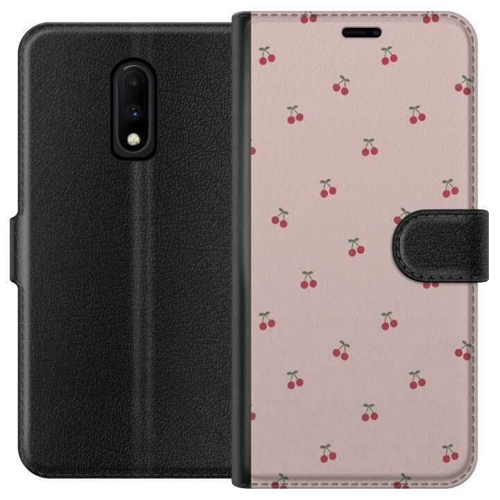 Wallet case for OnePlus 7 with Cherry design in the group SMARTPHONE & TABLETS / Phone cases / OnePlus at TP E-commerce Nordic AB (A56589)