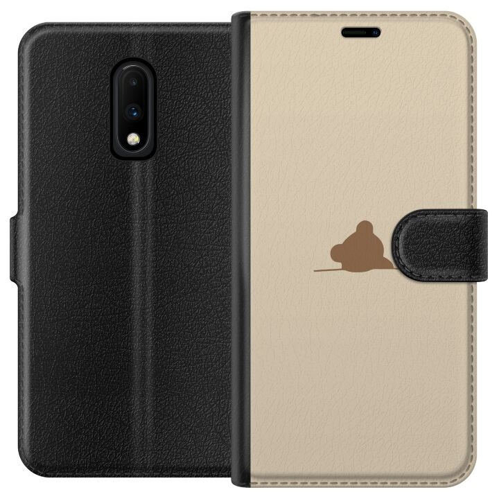 Wallet case for OnePlus 7 with Nalle design in the group SMARTPHONE & TABLETS / Phone cases / OnePlus at TP E-commerce Nordic AB (A56602)