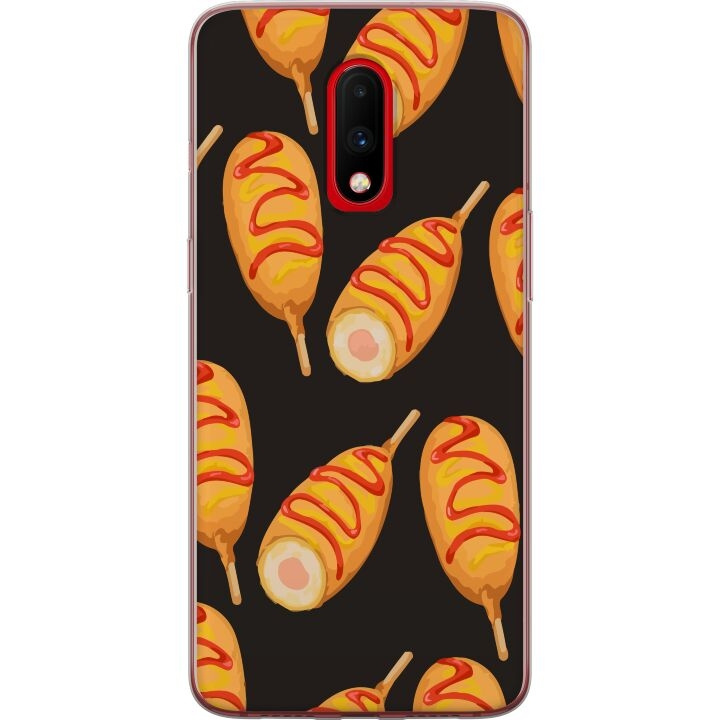 Mobile case for OnePlus 7 with Chicken drumstick design in the group SMARTPHONE & TABLETS / Phone cases / OnePlus at TP E-commerce Nordic AB (A56618)