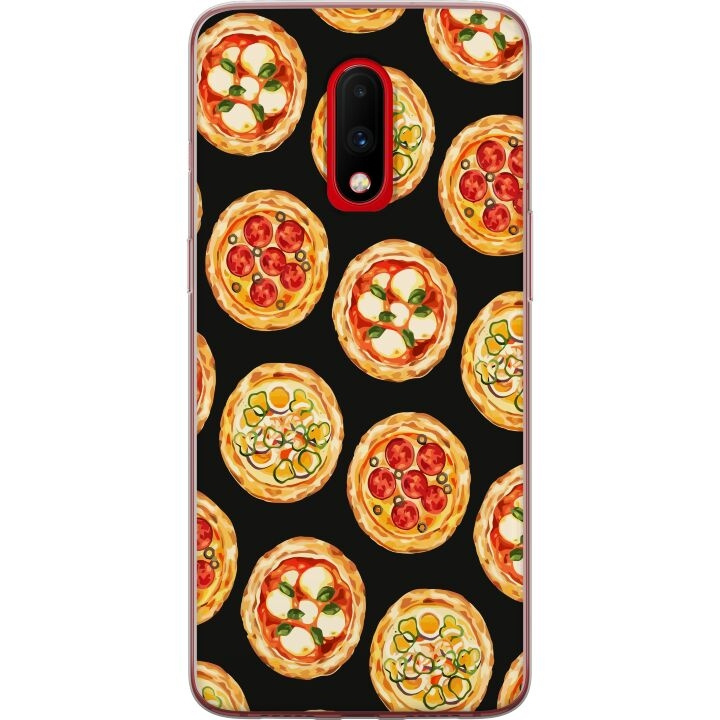 Mobile case for OnePlus 7 with Pizza design in the group SMARTPHONE & TABLETS / Phone cases / OnePlus at TP E-commerce Nordic AB (A56622)