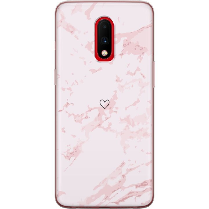 Mobile case for OnePlus 7 with Pink Heart design in the group SMARTPHONE & TABLETS / Phone cases / OnePlus at TP E-commerce Nordic AB (A56632)