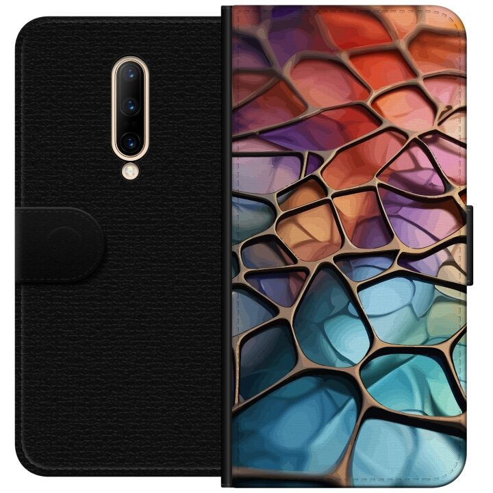 Wallet case for OnePlus 7 Pro with Metallic pattern design in the group SMARTPHONE & TABLETS / Phone cases / OnePlus at TP E-commerce Nordic AB (A56646)