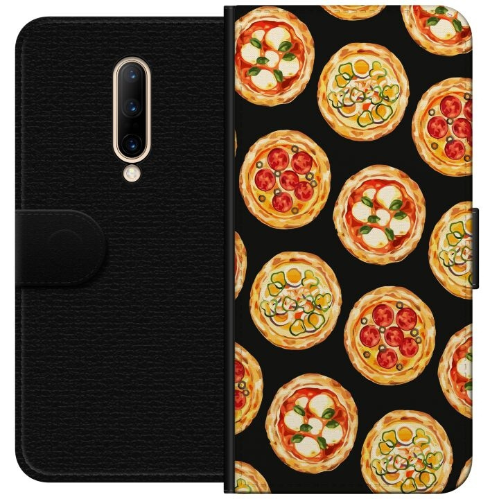 Wallet case for OnePlus 7 Pro with Pizza design in the group SMARTPHONE & TABLETS / Phone cases / OnePlus at TP E-commerce Nordic AB (A56649)