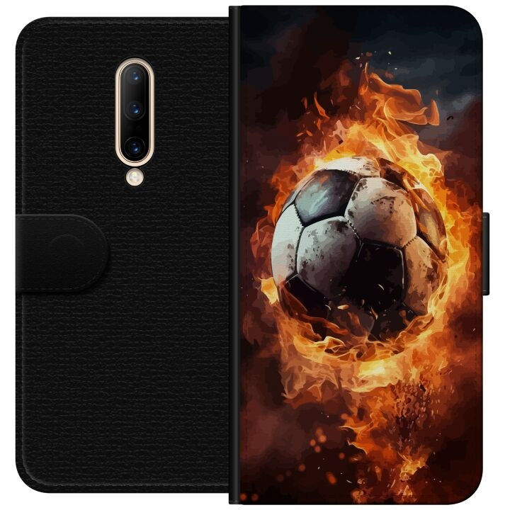 Wallet case for OnePlus 7 Pro with Football design in the group SMARTPHONE & TABLETS / Phone cases / OnePlus at TP E-commerce Nordic AB (A56657)