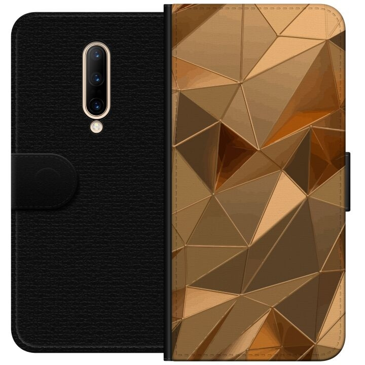 Wallet case for OnePlus 7 Pro with 3D Gold design in the group SMARTPHONE & TABLETS / Phone cases / OnePlus at TP E-commerce Nordic AB (A56660)