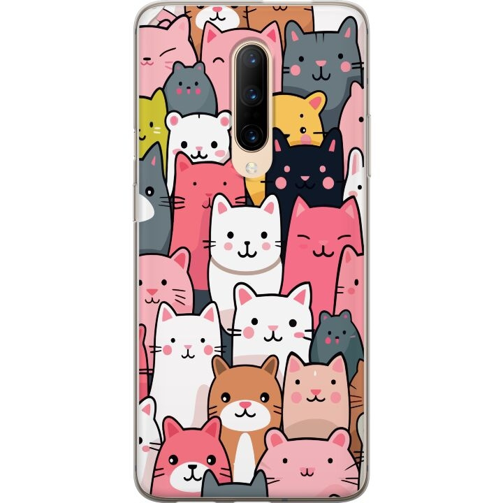 Mobile case for OnePlus 7 Pro with Cat pattern design in the group SMARTPHONE & TABLETS / Phone cases / OnePlus at TP E-commerce Nordic AB (A56671)