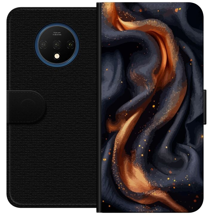 Wallet case for OnePlus 7T with Fiery silk design in the group SMARTPHONE & TABLETS / Phone cases / OnePlus at TP E-commerce Nordic AB (A56691)