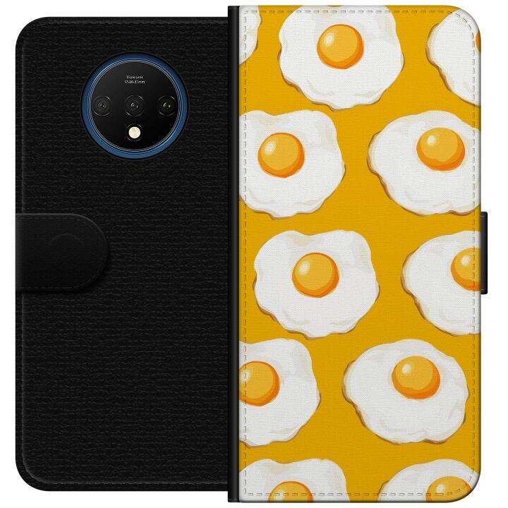 Wallet case for OnePlus 7T with Fried egg design in the group SMARTPHONE & TABLETS / Phone cases / OnePlus at TP E-commerce Nordic AB (A56692)