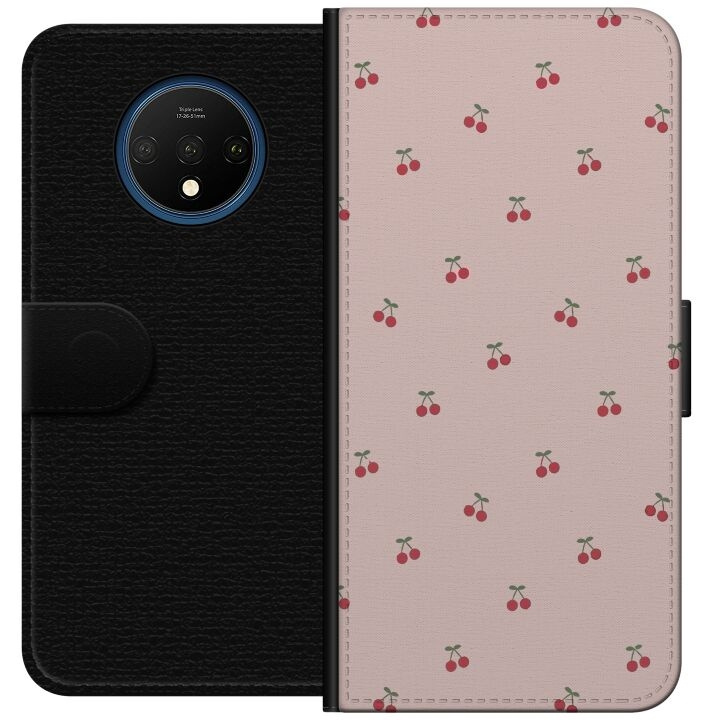 Wallet case for OnePlus 7T with Cherry design in the group SMARTPHONE & TABLETS / Phone cases / OnePlus at TP E-commerce Nordic AB (A56697)