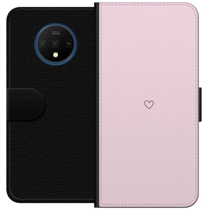 Wallet case for OnePlus 7T with Heart design in the group SMARTPHONE & TABLETS / Phone cases / OnePlus at TP E-commerce Nordic AB (A56709)