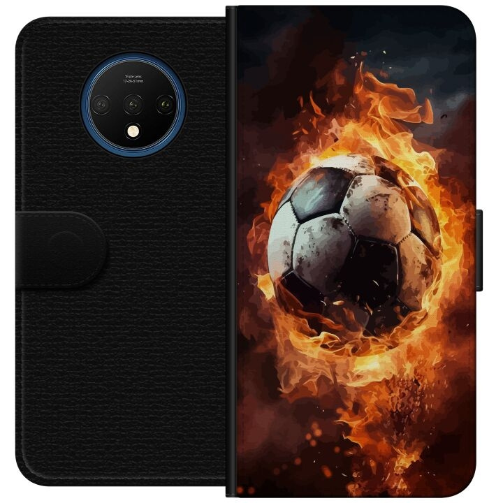 Wallet case for OnePlus 7T with Football design in the group SMARTPHONE & TABLETS / Phone cases / OnePlus at TP E-commerce Nordic AB (A56711)