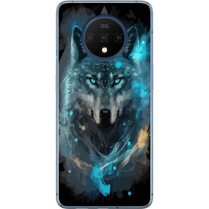 Mobile case for OnePlus 7T with Wolf design in the group SMARTPHONE & TABLETS / Phone cases / OnePlus at TP E-commerce Nordic AB (A56722)