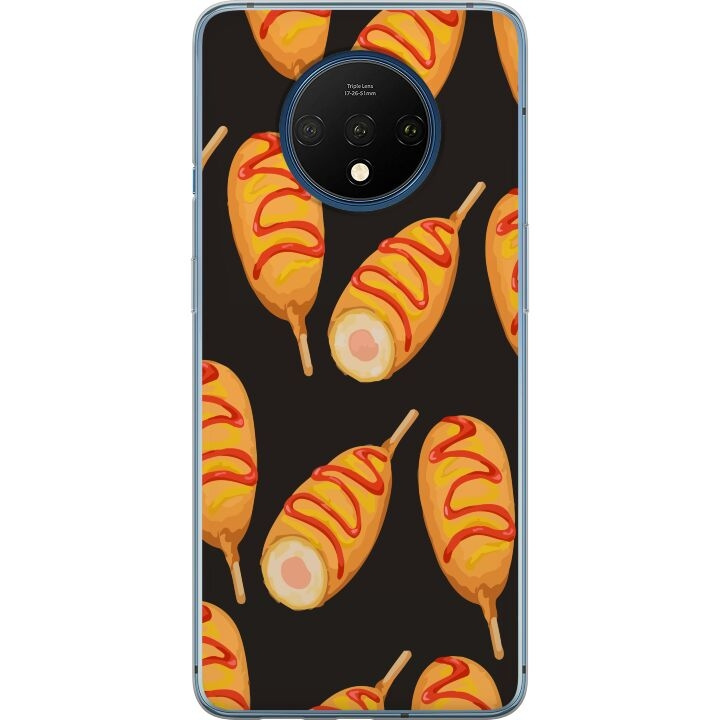 Mobile case for OnePlus 7T with Chicken drumstick design in the group SMARTPHONE & TABLETS / Phone cases / OnePlus at TP E-commerce Nordic AB (A56726)