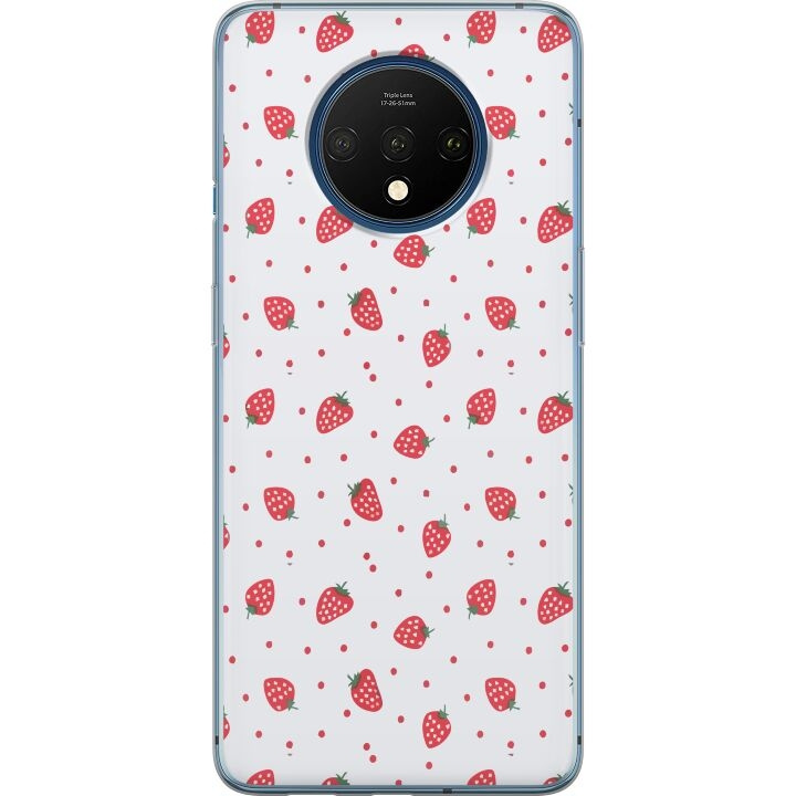 Mobile case for OnePlus 7T with Strawberries design in the group SMARTPHONE & TABLETS / Phone cases / OnePlus at TP E-commerce Nordic AB (A56734)