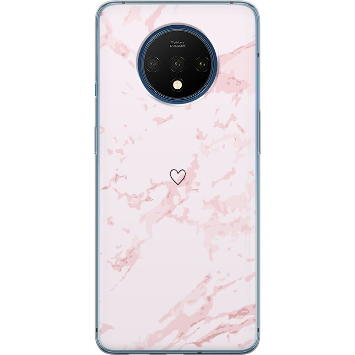 Mobile case for OnePlus 7T with Pink Heart design in the group SMARTPHONE & TABLETS / Phone cases / OnePlus at TP E-commerce Nordic AB (A56740)